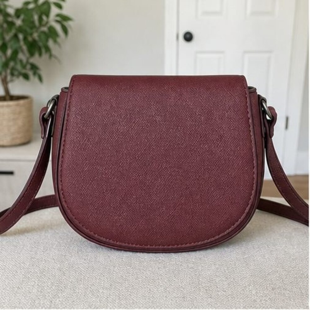 Blush Saffiano Crossbody Bag